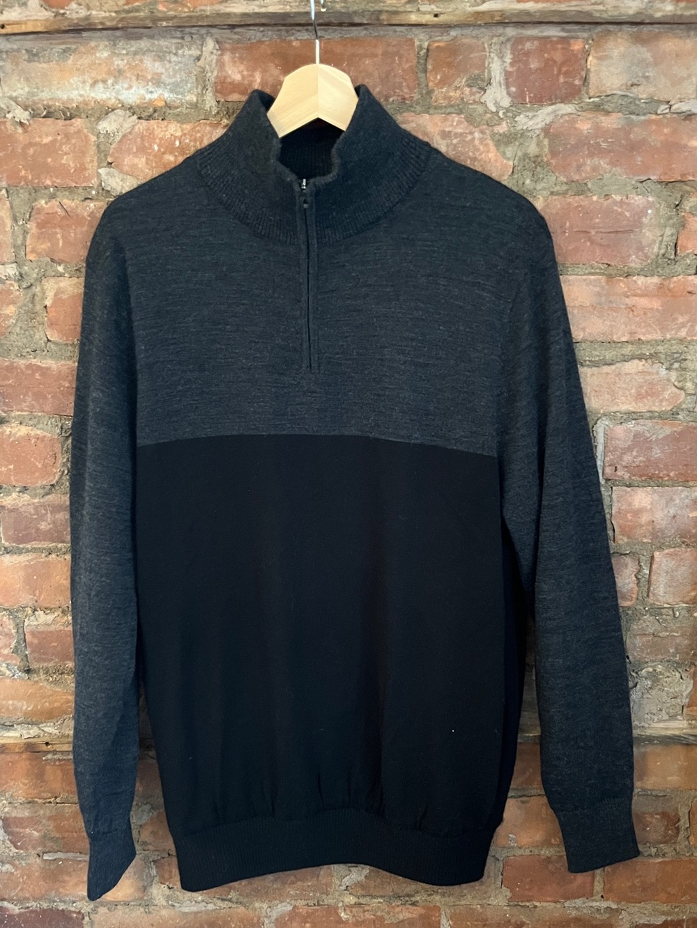 Mizuno WindLite Flex Knitted Pullover Golf Quarter Zip Sweater Men's M